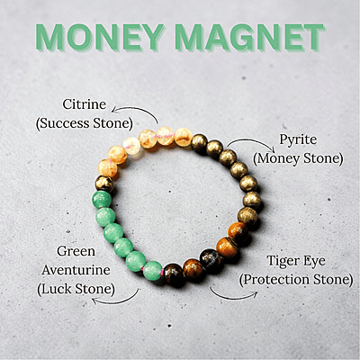 Money Magnet Natural Stone Bracelet