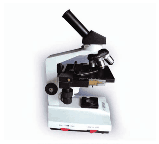 BIOLOGICAL MICROSCOРЕINCLINED, MONOCULAR WITH LED
