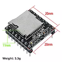 MP3-TF-16P MP3 SD Card Module with Serial Port