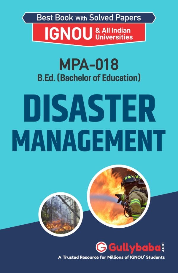 IGNOU MPA-18 - Disaster Management, Latest Help Book Edition
