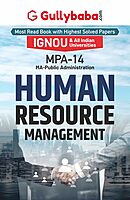 IGNOU MPA-14 - Human Resource Management, Latest Help Book Edition