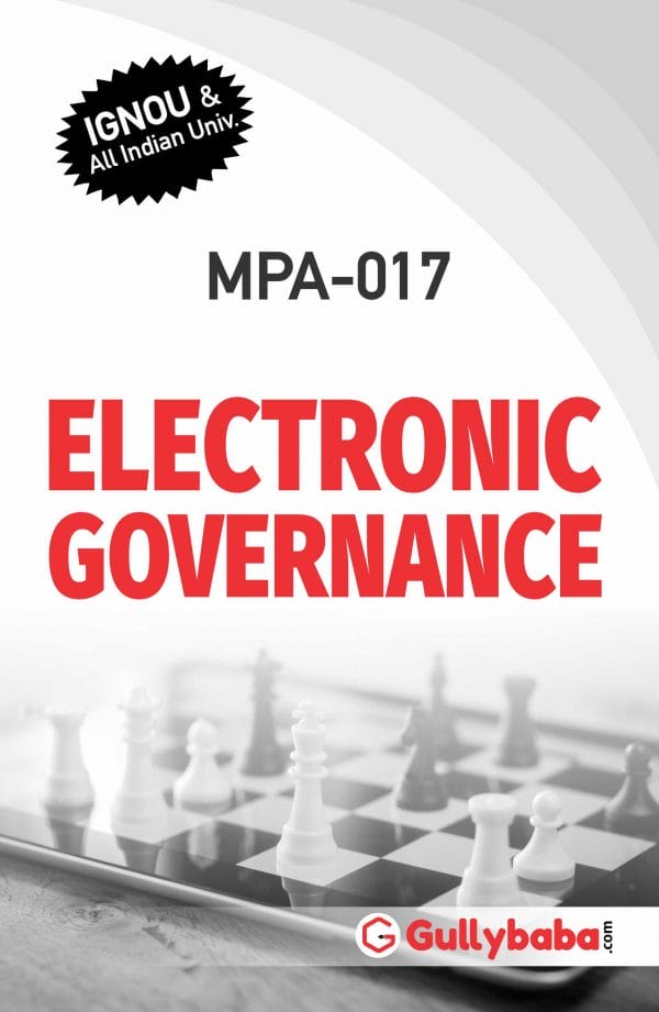 IGNOU MPA-17 - Electronic Governance, Latest Help Book Edition