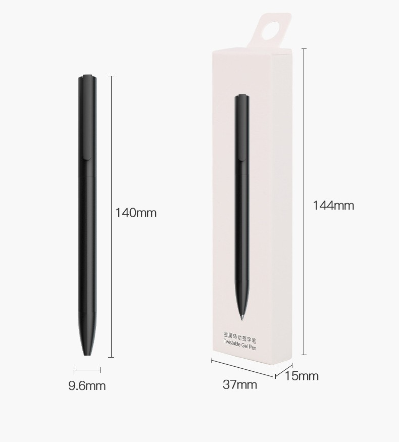 Beifa Twistable Metal Pen Black