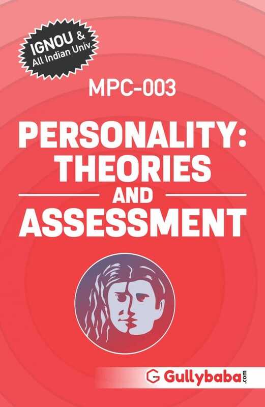 IGNOU MPC-03 - Personality: Theories and Assessment, Latest Help Book Edition