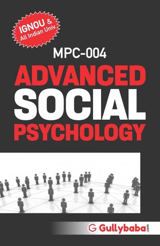 IGNOU MPC-04 - Advanced Social Psychology, Latest Help Book Edition