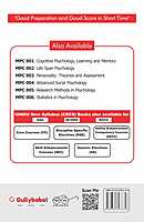 IGNOU MPC-06 - Statistics in Psychology, Latest Help Book Edition