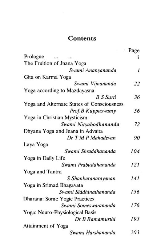 YOGA ITS VARIOUS ASPECTS -E-45 YOGA ITS VARIOUS ASPECTS -E-45