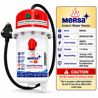 MERSA INSTANT WATER HEATER - MPI3K