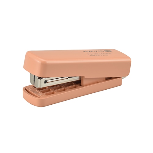 Kokuyo Stapler Portable Stapler Me Kurumi Brown