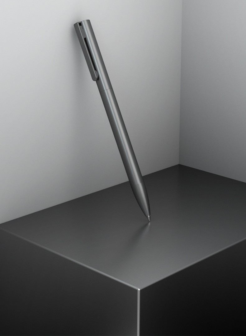Beifa Twistable Metal Pen Gray