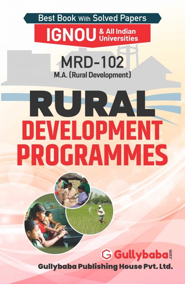 IGNOU MRD-102 - Rural Development Programmes, Latest Help Book Edition