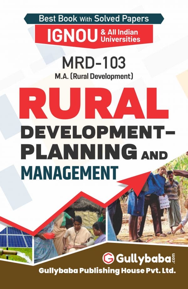 IGNOU MRD-103 - Rural Development: Planning and Management, Latest Help Book Edition