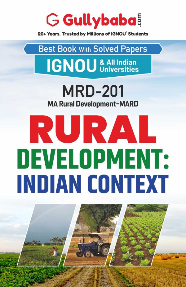 IGNOU MRD-201 - Rural Development : Indian Context, Latest Help Book Edition