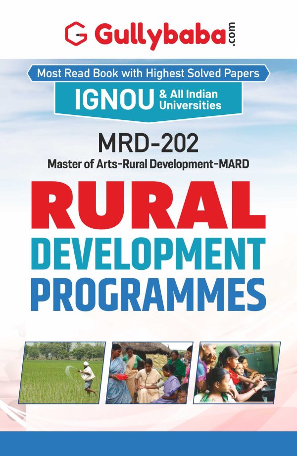IGNOU MRD-202 - Rural Development Programmes, Latest Help Book Edition