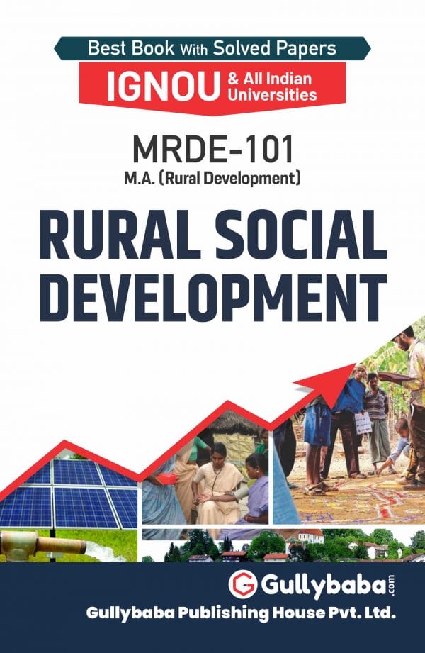 IGNOU MRDE-101 - Rural Social Development, Latest Help Book Edition