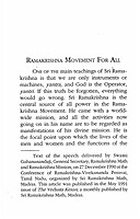 Ramakrishna Movement for All