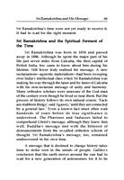 Sri Ramakrishna in Today's Violent World Sri Ramakrishna in Today's Violent World