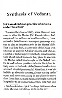 Synthesis of Vedanta