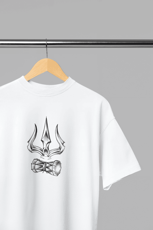 Maha Mritunjaya White oversized tshirt
