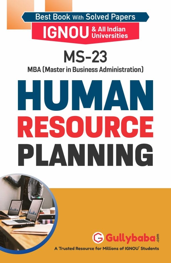 IGNOU MS-23 - Human Resource Planning, Latest Help Book Edition