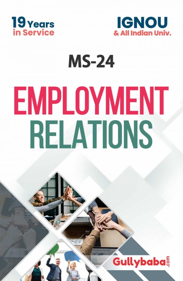 IGNOU MS-24 - Employment Relations, Latest Help Book Edition