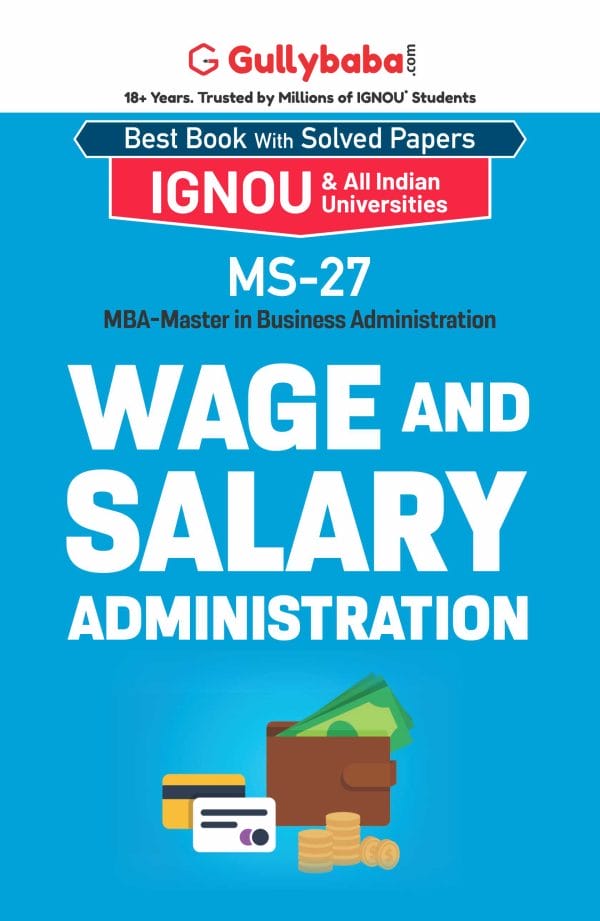 IGNOU MS-27 - Wage and Salary Administration, Latest Help Book Edition