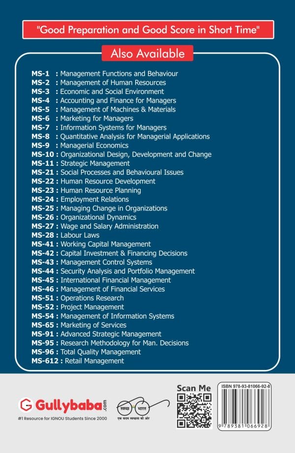 IGNOU MS-28 - Labour Laws, Latest Help Book Edition