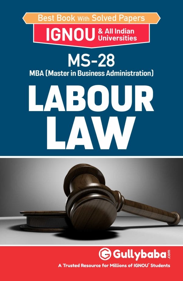 IGNOU MS-28 - Labour Laws, Latest Help Book Edition
