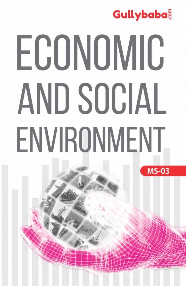 IGNOU MS-03 - Economic and Social Environment, Latest Help Book Edition