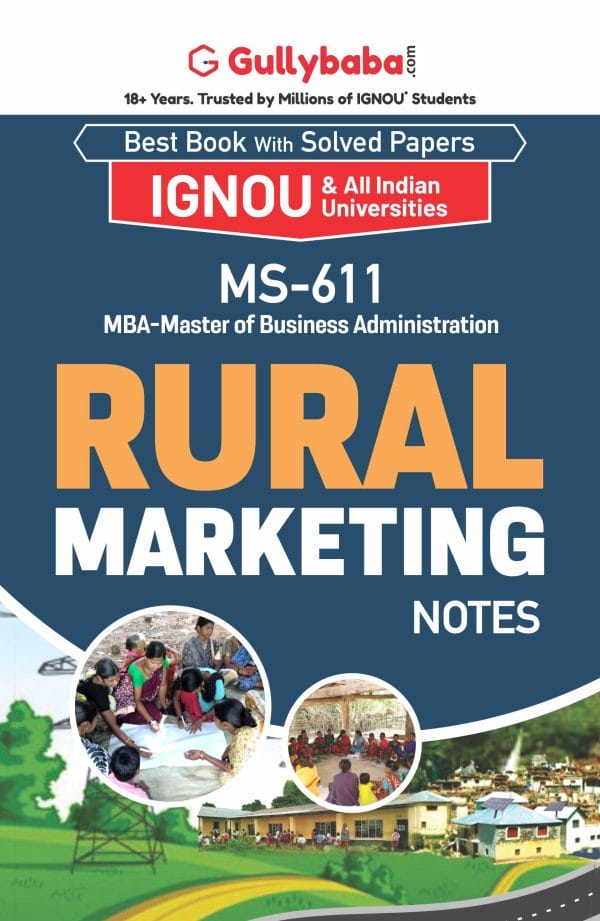 IGNOU MS-611 - Rural Marketing, Latest Help Book Edition