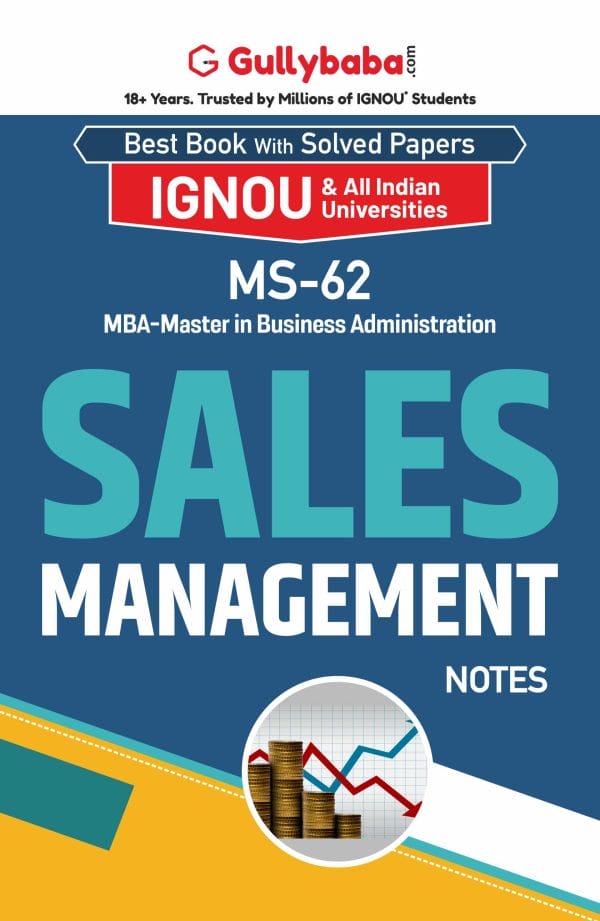 IGNOU MS-62 - Sales Management, Latest Help Book Edition
