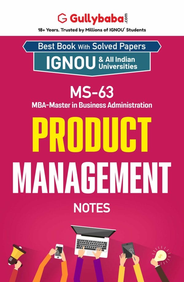 IGNOU MS-63 - Product Management, Latest Help Book Edition