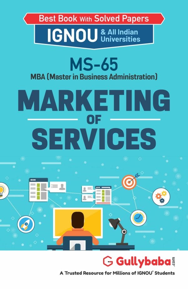 IGNOU MS-65 - Marketing of Services, Latest Help Book Edition
