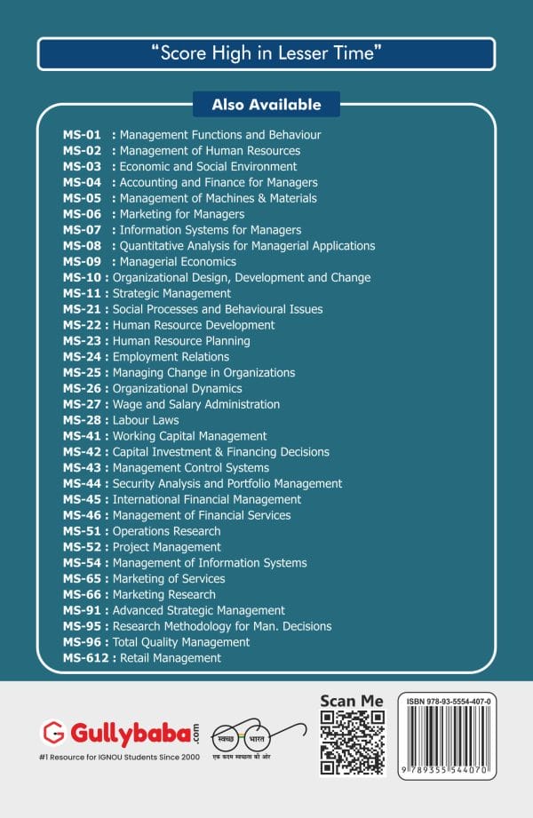 IGNOU MS-66 - Marketing Research, Latest Help Book Edition