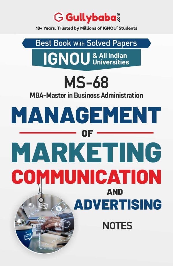 IGNOU MS-68 - Management of Marketing Communication and Advertising, Latest Help Book Edition