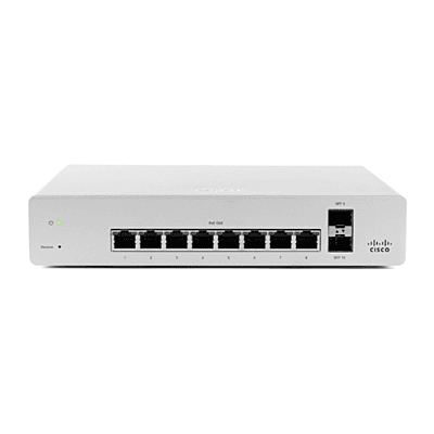 Cisco Meraki Cloud Managed 8 Port Gigabit Ethernet Switch – MS220-8