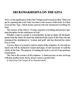 Message of the Bhagavad Gita