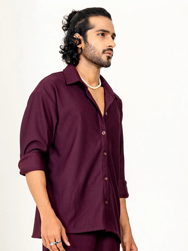 Maroon Cord shirt