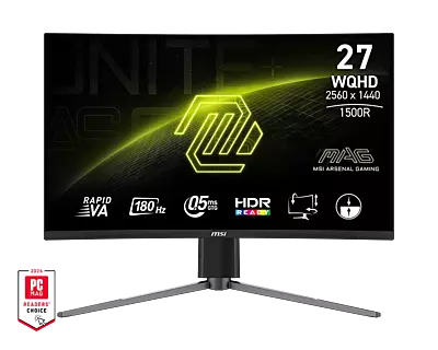 MSI MAG 27CQ6PF 27" WQHD Curved Gaming Monitor (Black)
