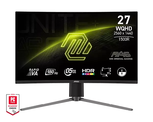 MSI MAG 27CQ6PF 27" WQHD Curved Gaming Monitor (Black)