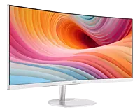 MSI PRO MP341CQW E12 34" UWQHD 100Hz Curved Monitor (White)