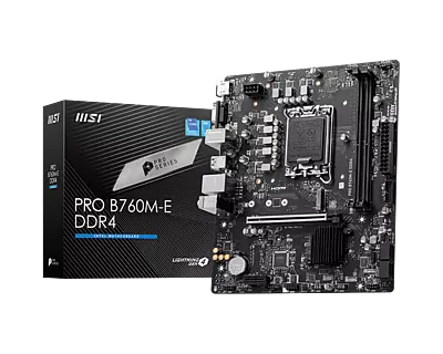 MSI PRO B760M-E DDR4 mATX Motherboard