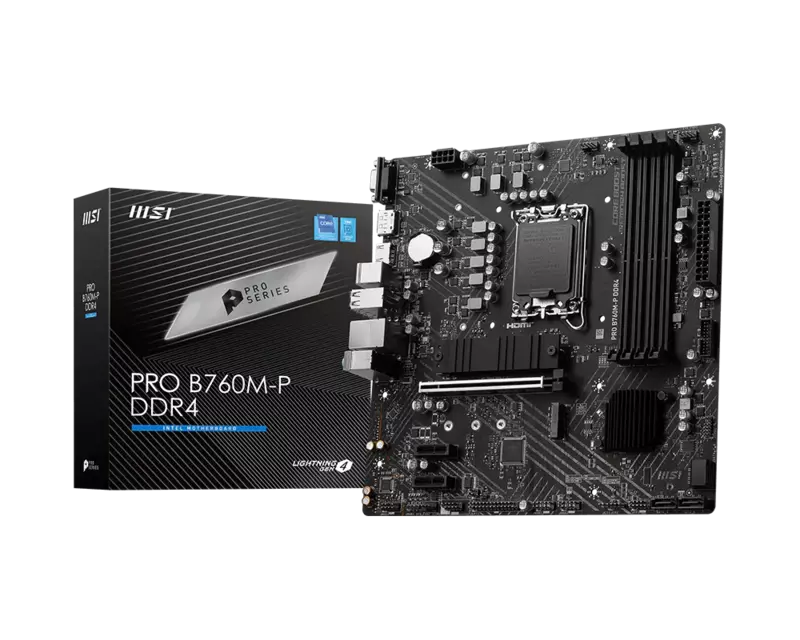 MSI PRO B760M-P DDR4 mATX Motherboard