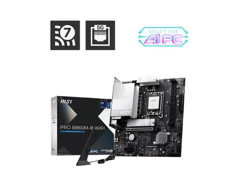 MSI PRO B860M-B WiFi DDR5 mATX Motherboard