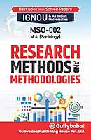 IGNOU MSO-02 - Research Methods and Methodologies, Latest Help Book Edition
