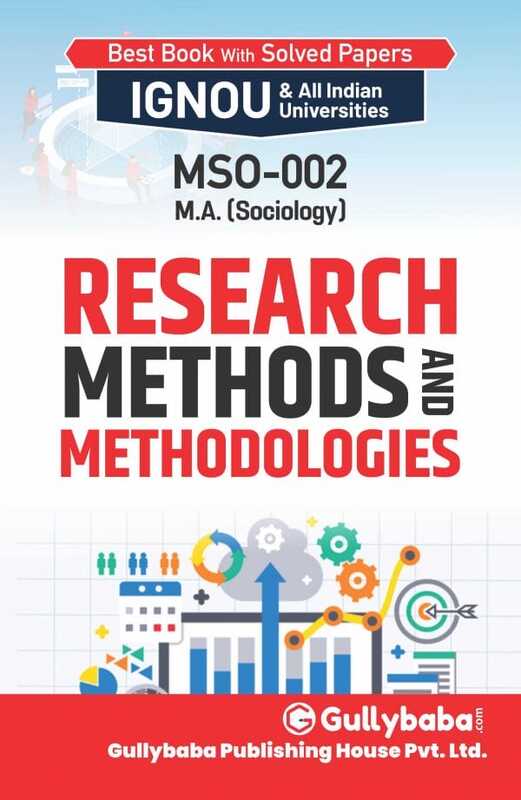 IGNOU MSO-02 - Research Methods and Methodologies, Latest Help Book Edition IGNOU MSO-02 - Research Methods and Methodologies, Latest Help Book Edition