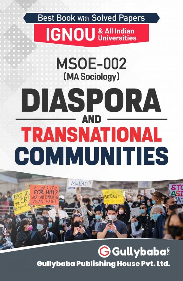 IGNOU MSOE-02 - Diaspora and Transnational Communities, Latest Help Book Edition