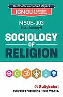 IGNOU MSOE-03 - Sociology of Religion, Latest Help Book Edition