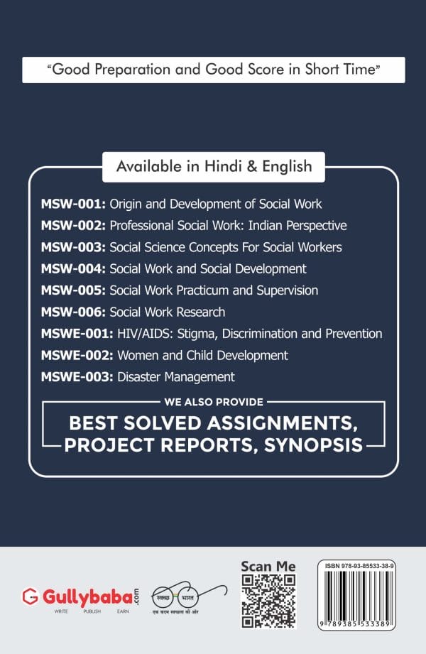 IGNOU MSW-06 - Social Work Research, Latest Help Book Edition IGNOU MSW-06 - Social Work Research, Latest Help Book Edition