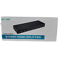 MT-VIKI 8-Port HDMI Splitter – High-Speed HDMI Signal Distribution | 4K Support